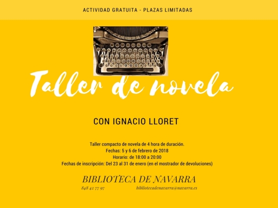Taller de novela (Biblioteca de Navarra)